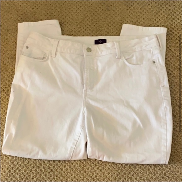 NTDJ White ankle cropped jeans - Picture 2 of 7